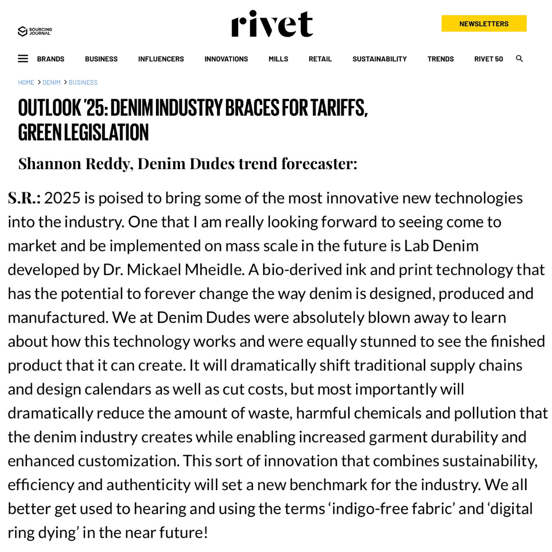 Rivit Denim Dudes article
